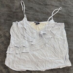 American Eagle Outfitters Ruffled Striped Camisole